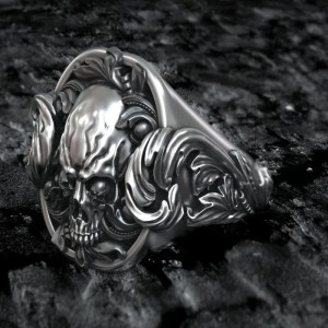 Prachtige skull ring - 925 sterling zilver