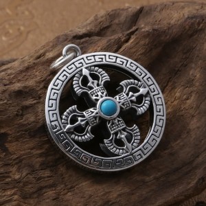 Mode Vajra bescherming talisman - 925 Sterling Zilver