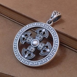 Mode Vajra bescherming talisman - 925 Sterling Zilver